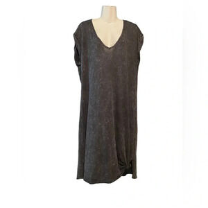 Blank Paige Black Mineral Washed Midi Dress Sz M